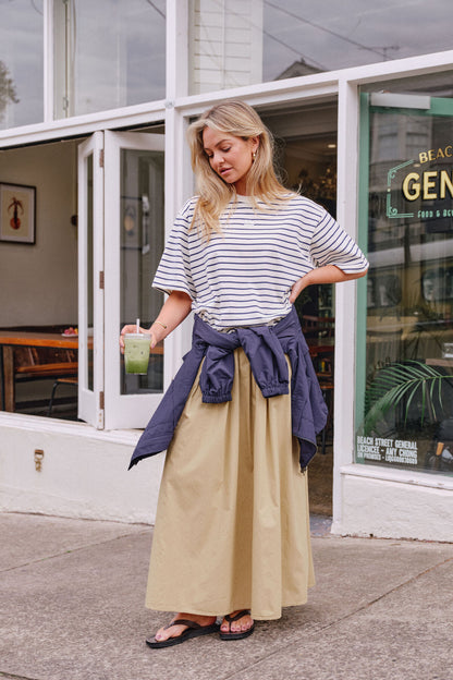 Ceres Life Florence Maxi Skirt in Burnt Butter