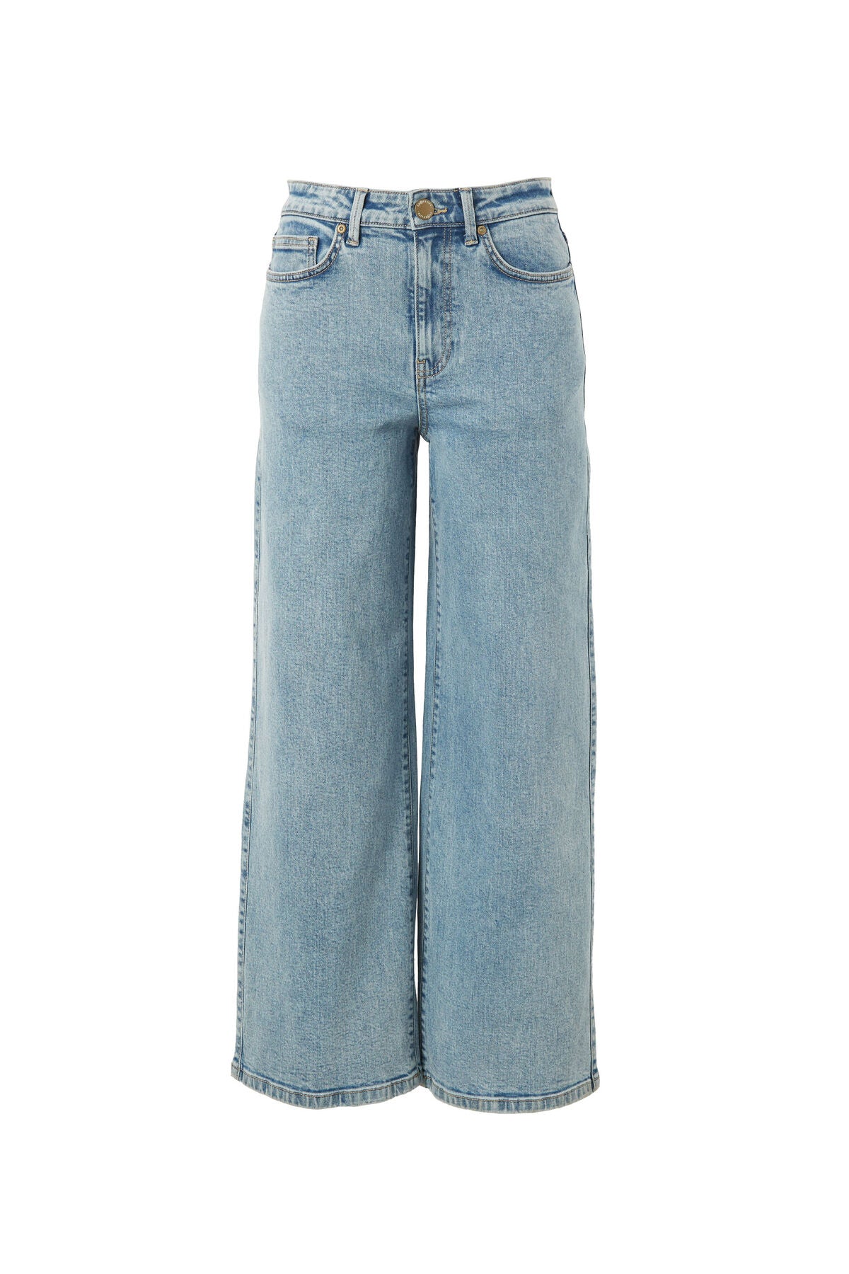 Evie Wide Leg Jeans in Mid Vintage Blue by Ceres Life