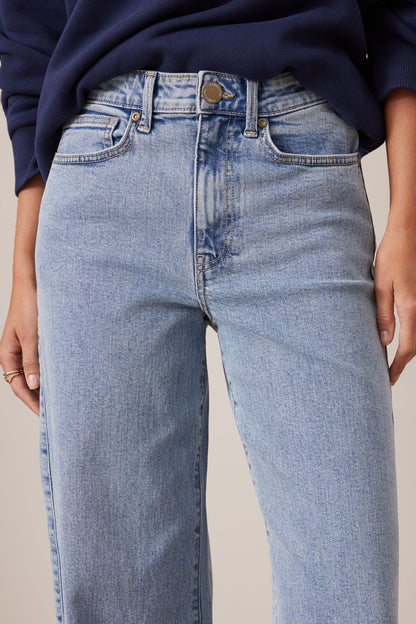 Evie Wide Leg Jeans in Mid Vintage Blue by Ceres Life