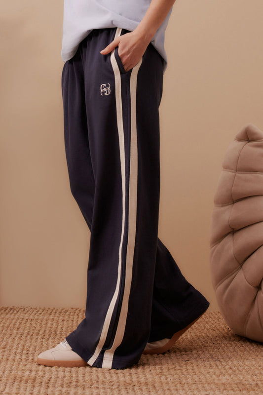 Ceres Life Gigi Wide Leg Terry Tracksuit Pants
