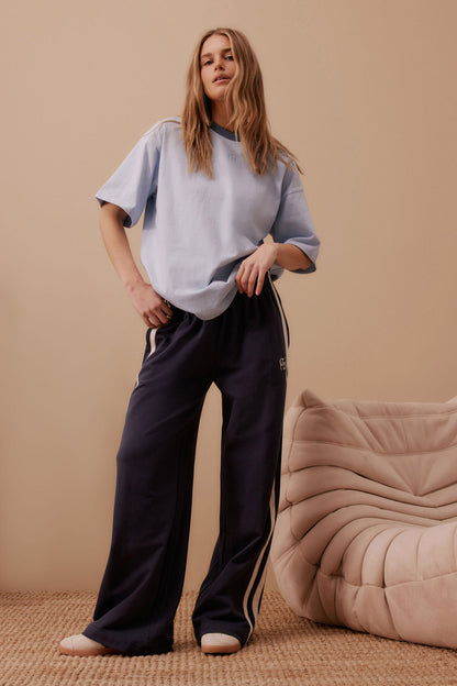 Ceres Life Gigi Wide Leg Terry Tracksuit Pants
