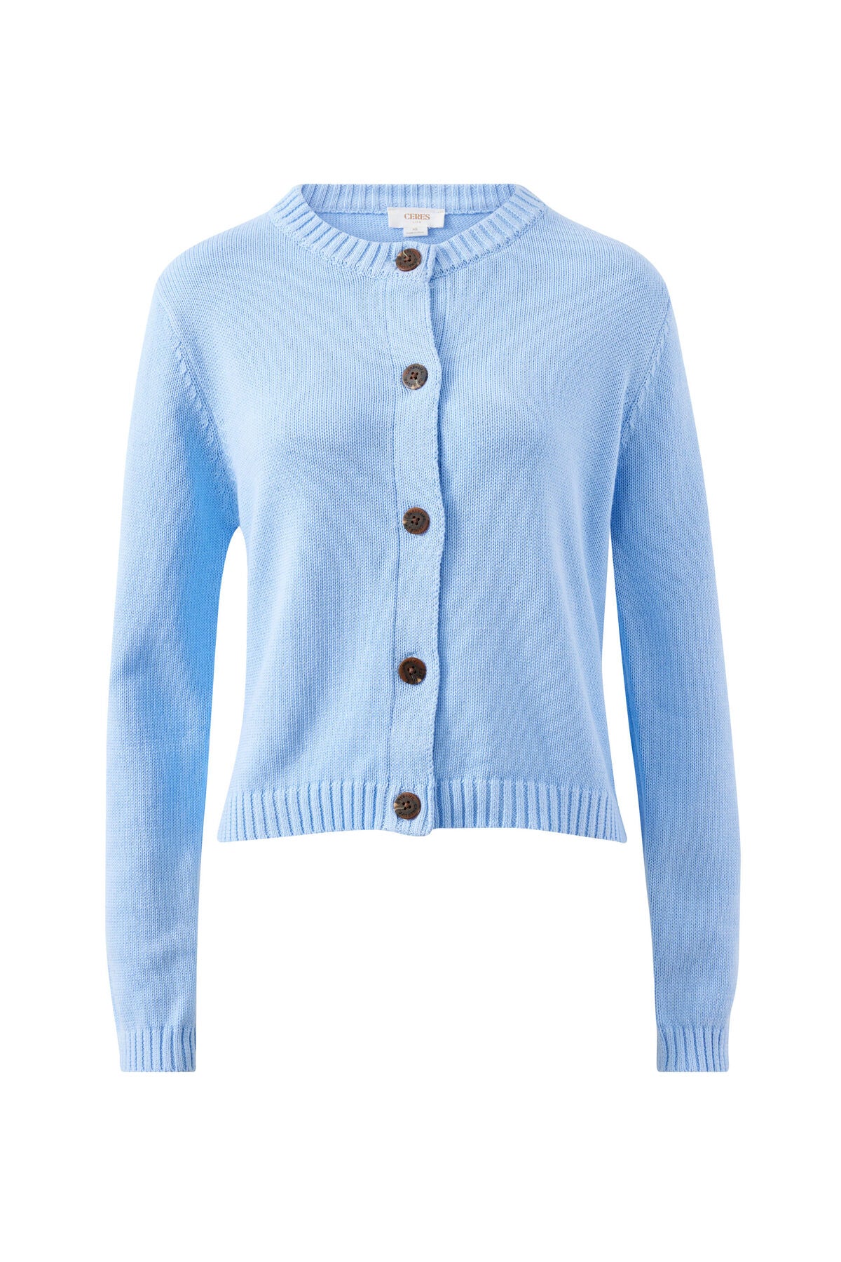 Ceres Life Nelly Long Sleeve Cardigan in China Blue