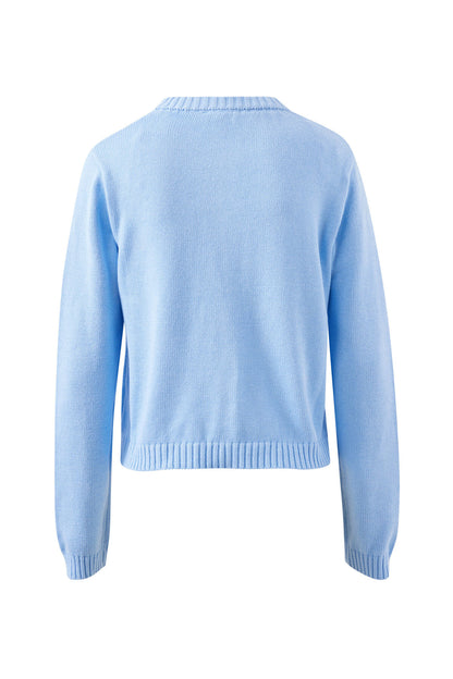 Ceres Life Nelly Long Sleeve Cardigan in China Blue