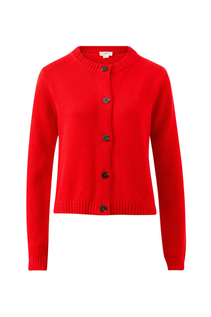 Ceres Life Nelly Long Sleeve Cardigan in Fiery Red