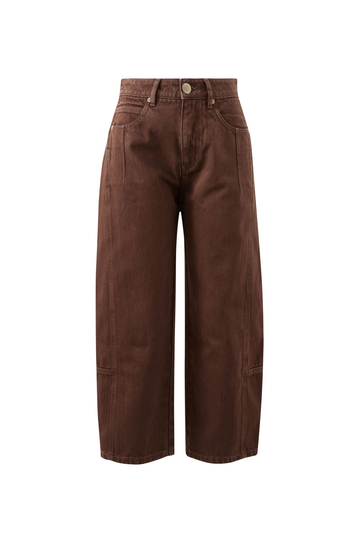 Demi Barrel Jean in Chocolate