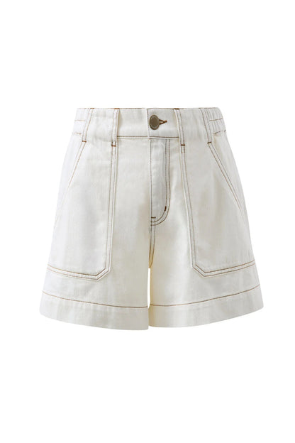Weekender Shorts in Ecru