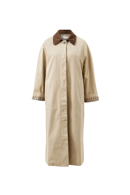Ash Coat in Sand with Chocolate Collar
