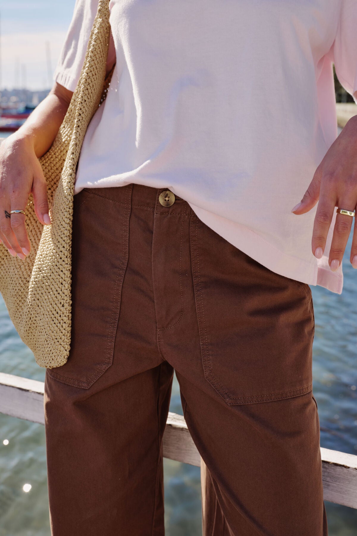 Weekender Pants in Winter Chocolate