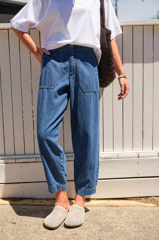 Weeknder Pants in Deep Indigo by Ceres Life