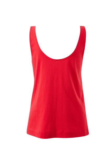 BloomSlouchy Scoop Tank in Heritage Red