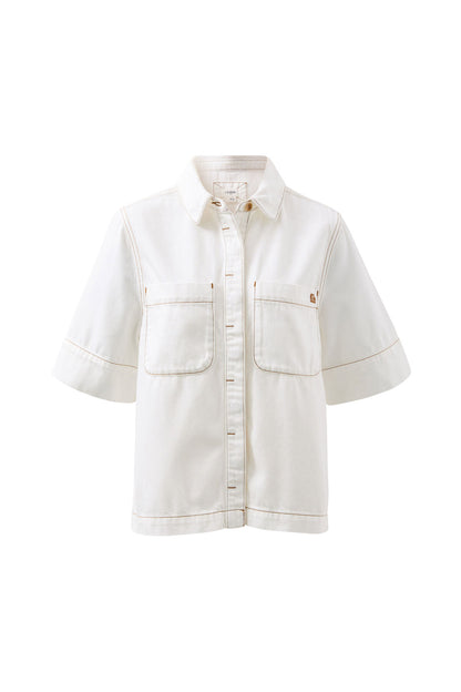 Noa Short Sleeved Shirt in Fresh Ecru