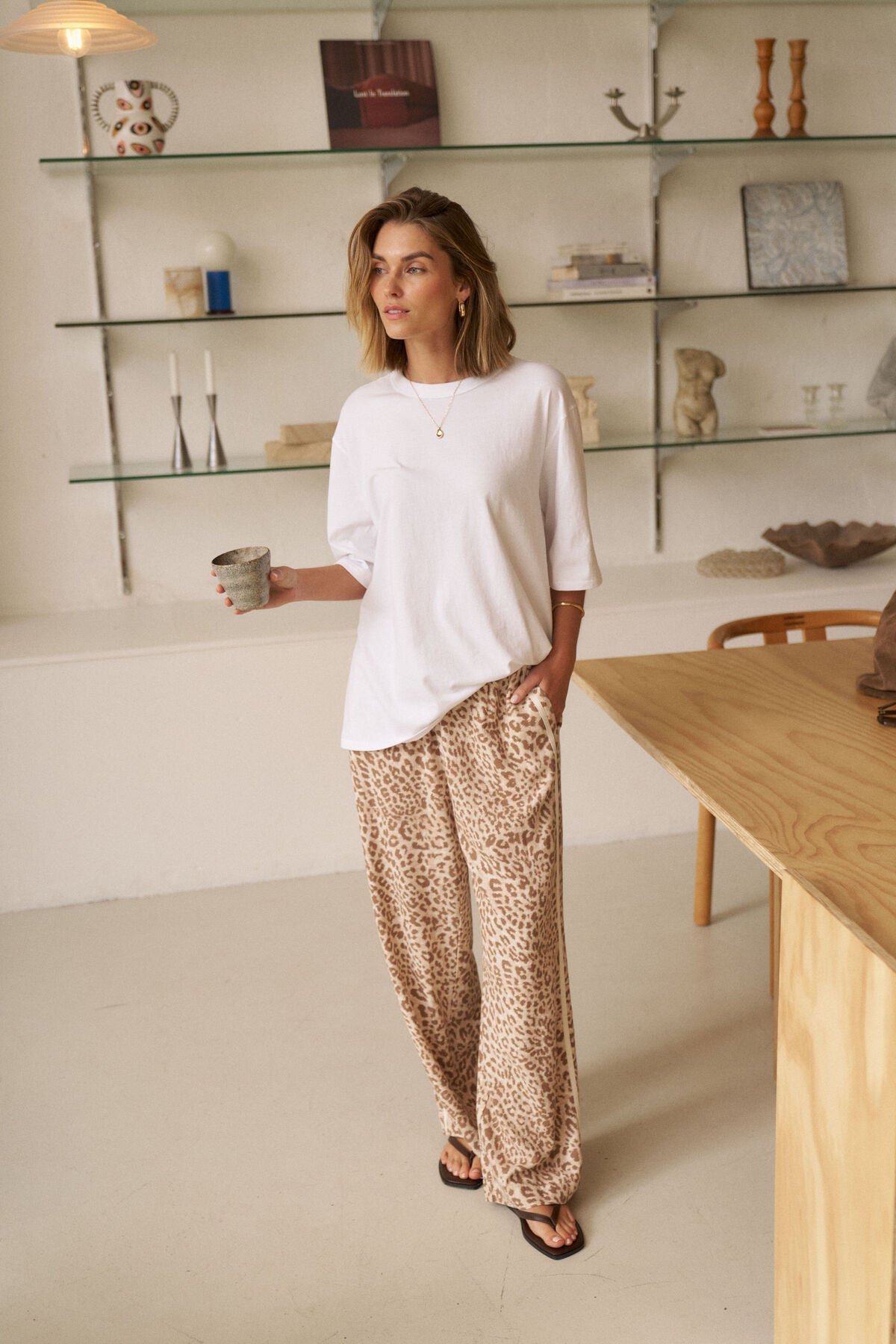 Resort Pant in Summer Leopard by Ceres Life