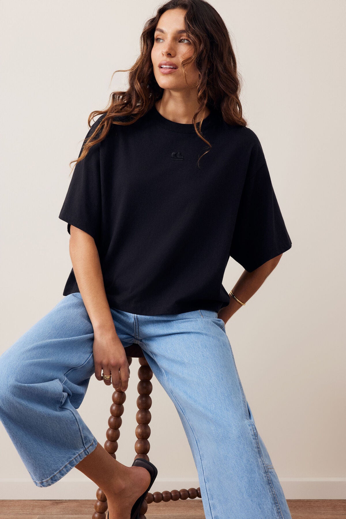 Phoebe Premium Tee in Black by Ceres Life