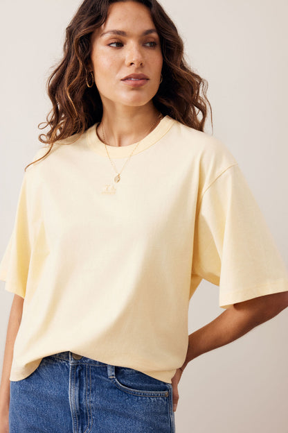 Phoebe Premium Tee in Butter by Ceres Life