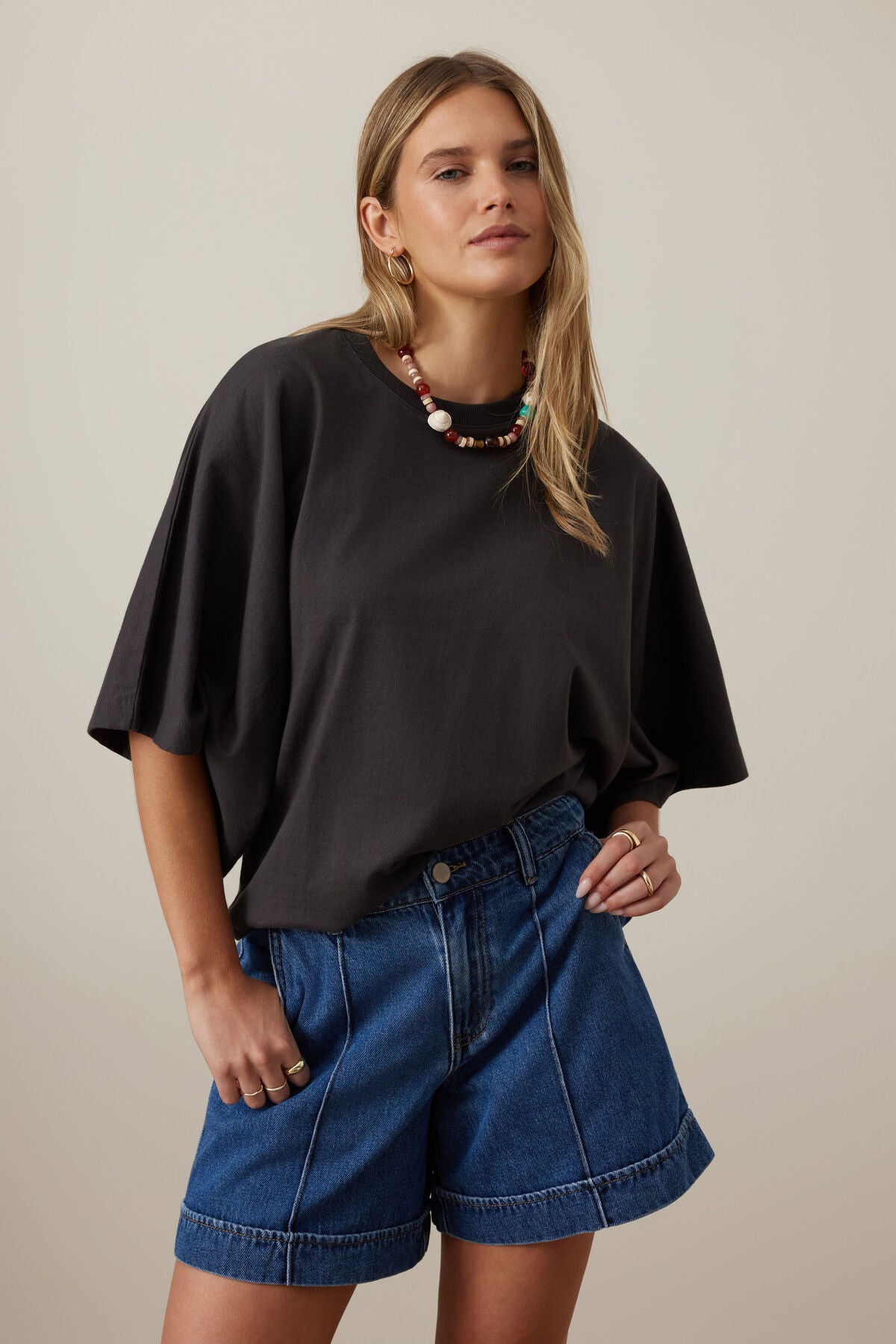 Lucy Relaxed Sleeve Tee by Ceres Life