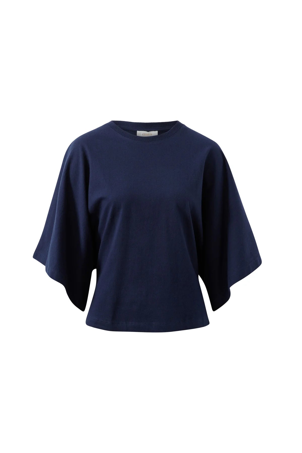 Lucy Relaxed Sleeve Tee in True Navy