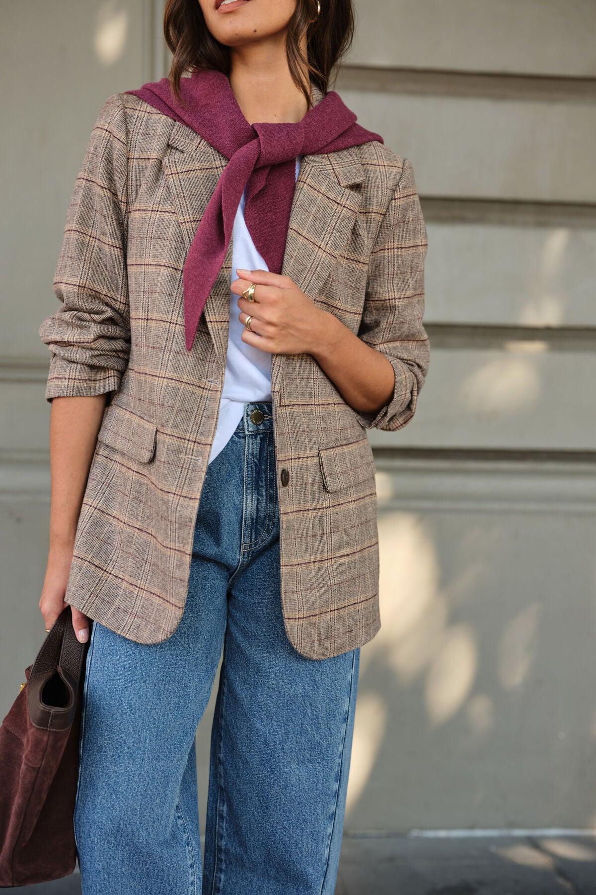 Joni Blazer in Brown Check by Ceres Life