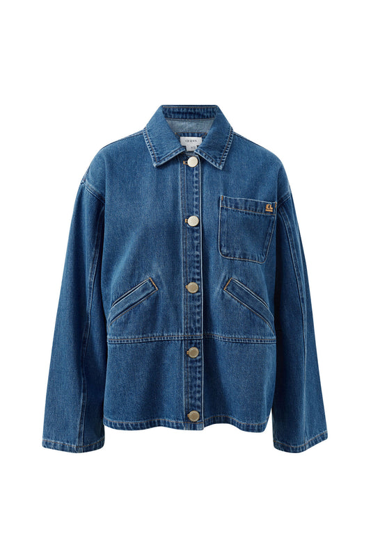 Ziggy Denim Shacket in Fresh Indigo