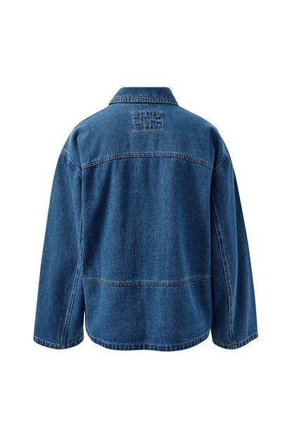 Ziggy Denim Shacket in Fresh Indigo