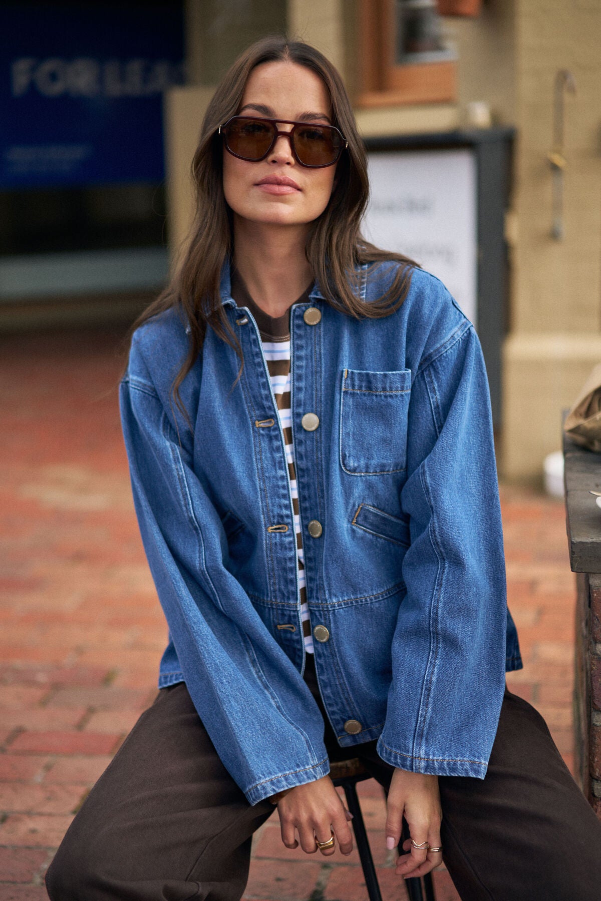 Ziggy Denim Shacket in Fresh Indigo