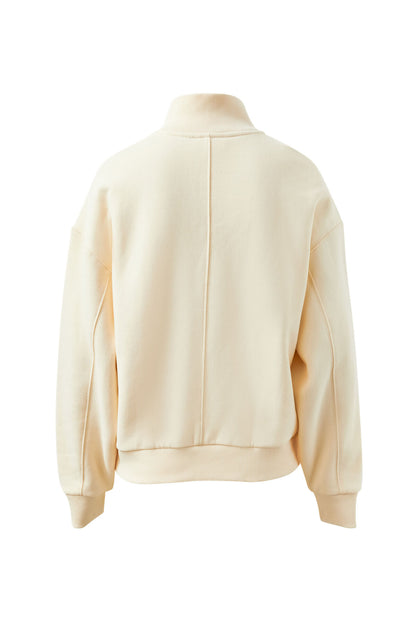 Marli Button Sweat in Marshmallow by Ceres Life