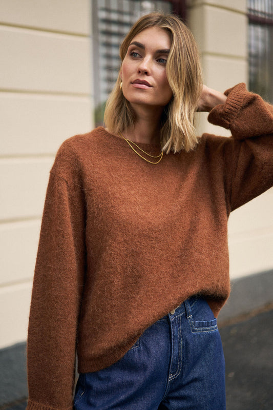 Bonnie Lofty Knit in Toffee