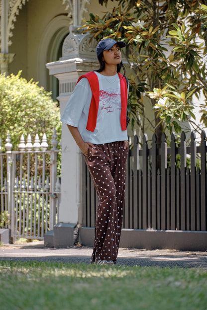 Ceres Life Macy Print Tee in Whiter/Maggie Island