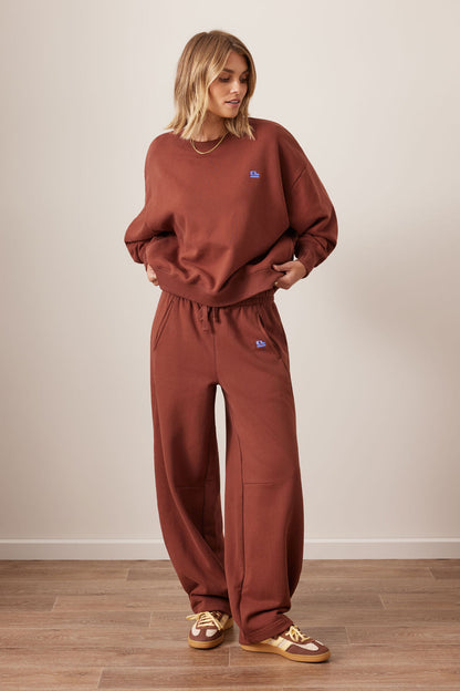 Quinn Slouchy Crew in Burnt Toffee by Ceres Life