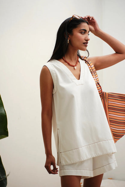 Winnie Tunic in Fresh Ecru
