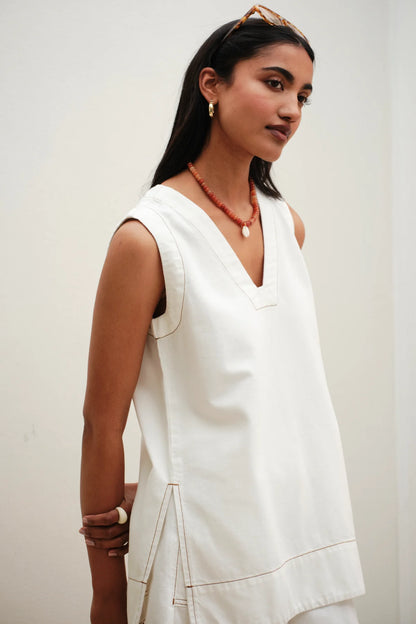 Winnie Tunic in Fresh Ecru