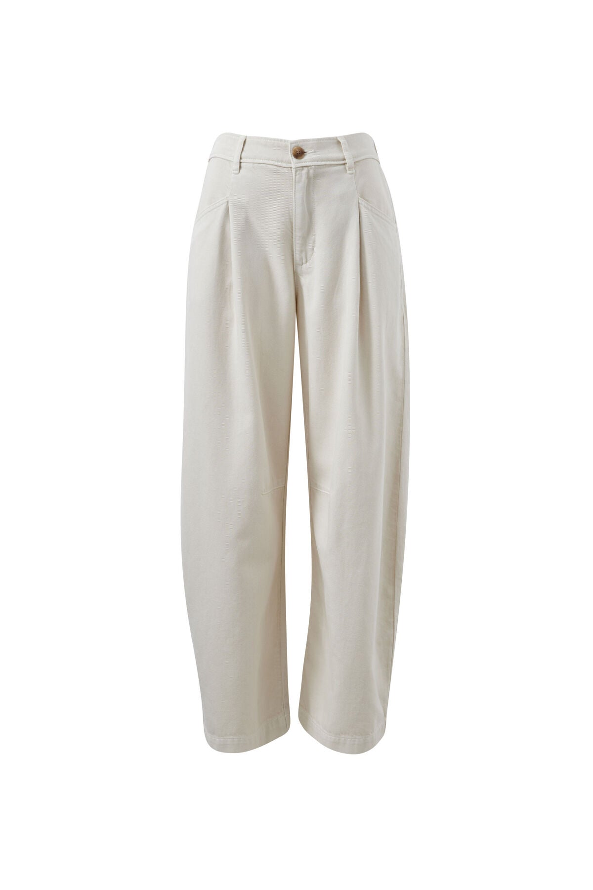 Gemma Pleat Pant in Eggshell by Ceres Life