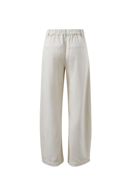 Gemma Pleat Pant in Eggshell by Ceres Life