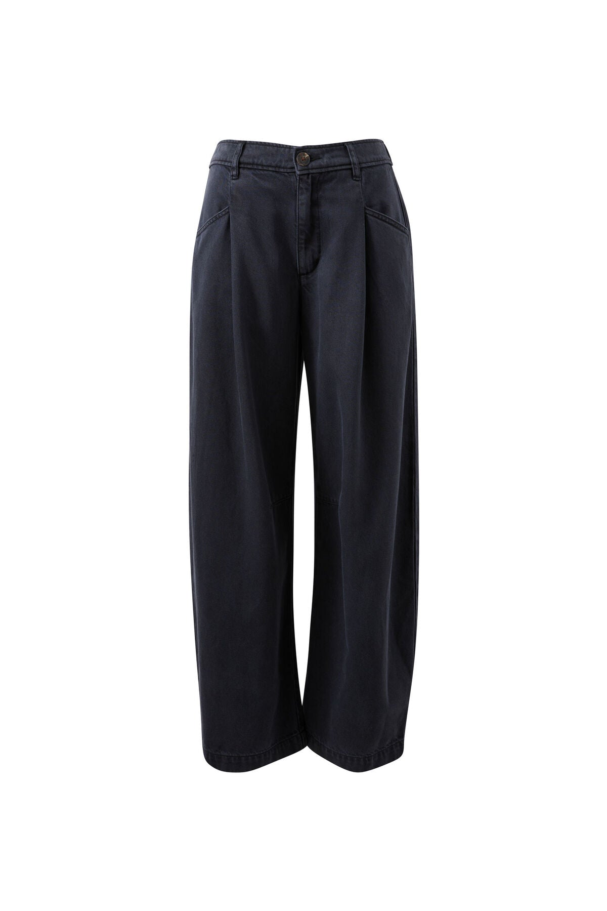 Gemma Pleat Pant in Washed Black by Ceres Life