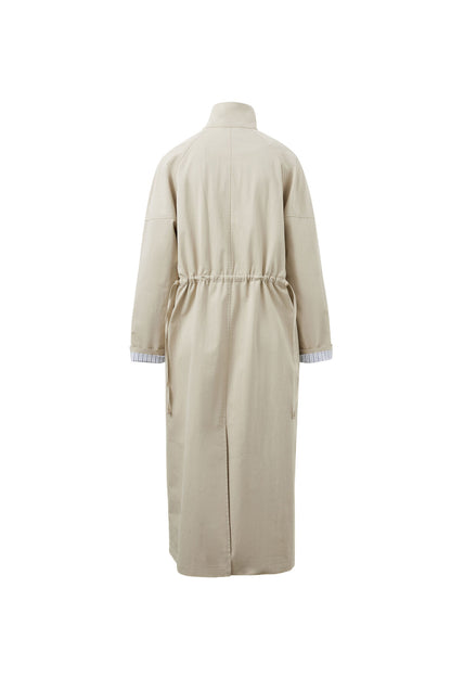 Rowan Longline Jacket in Stone by Ceres Life