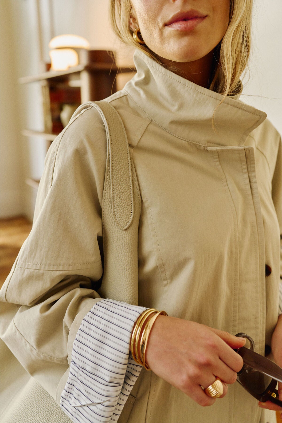 Rowan Longline Jacket in Stone by Ceres Life
