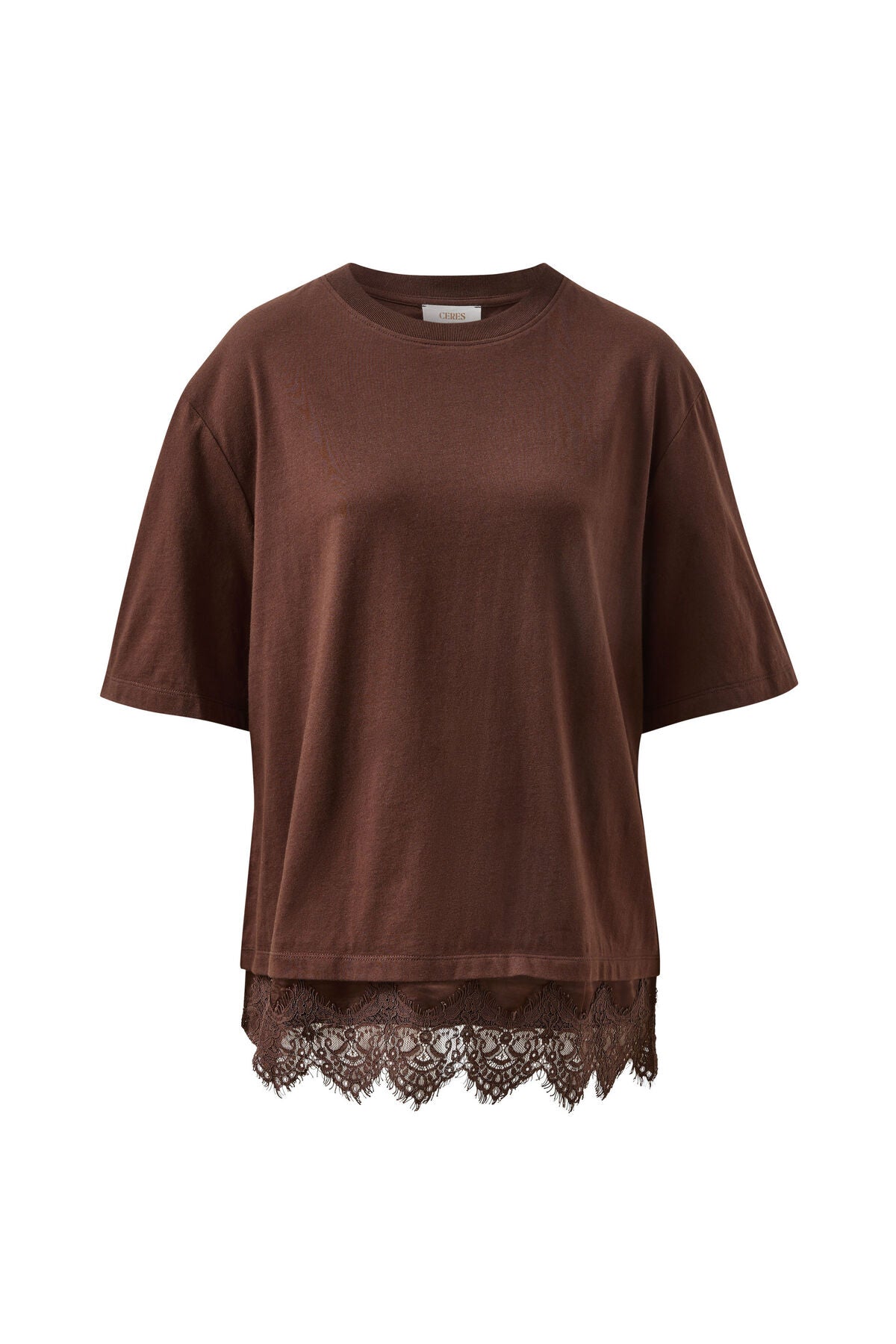Lacey Tee in Chocolate