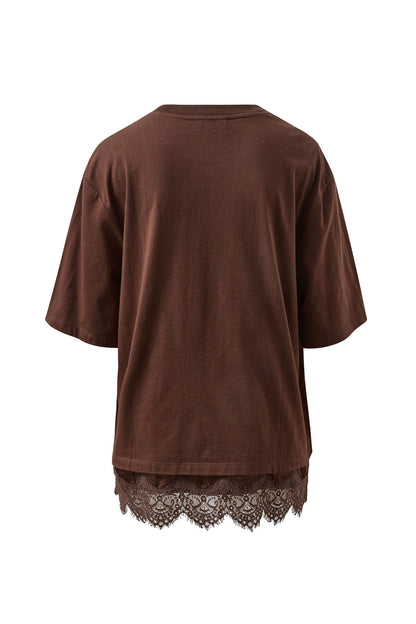 Lacey Tee in Chocolate