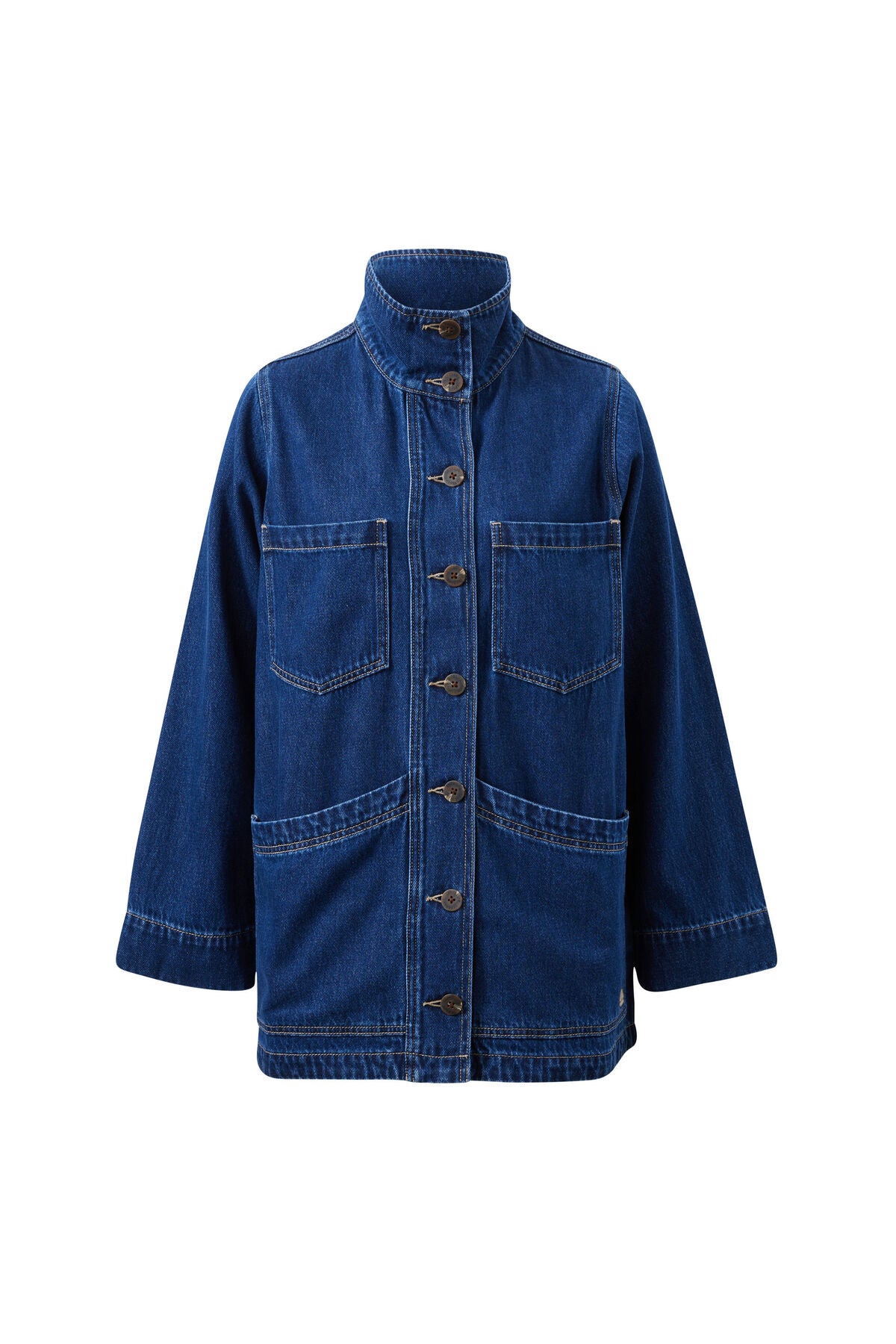 Tilda Funnel Neck Shacket by Ceres Life