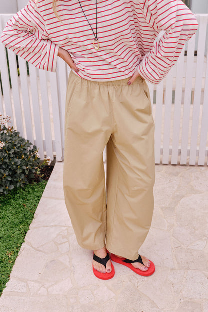 Ceres Life Bella Barrel Pant in Burnt Butter