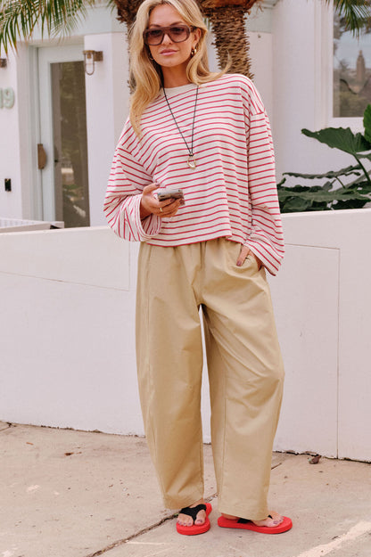 Ceres Life Bella Barrel Pant in Burnt Butter