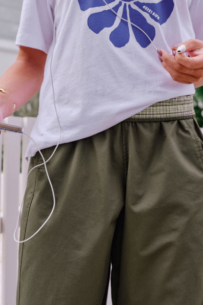 Ceres Life Bella Barrel Pant in Washed Olive