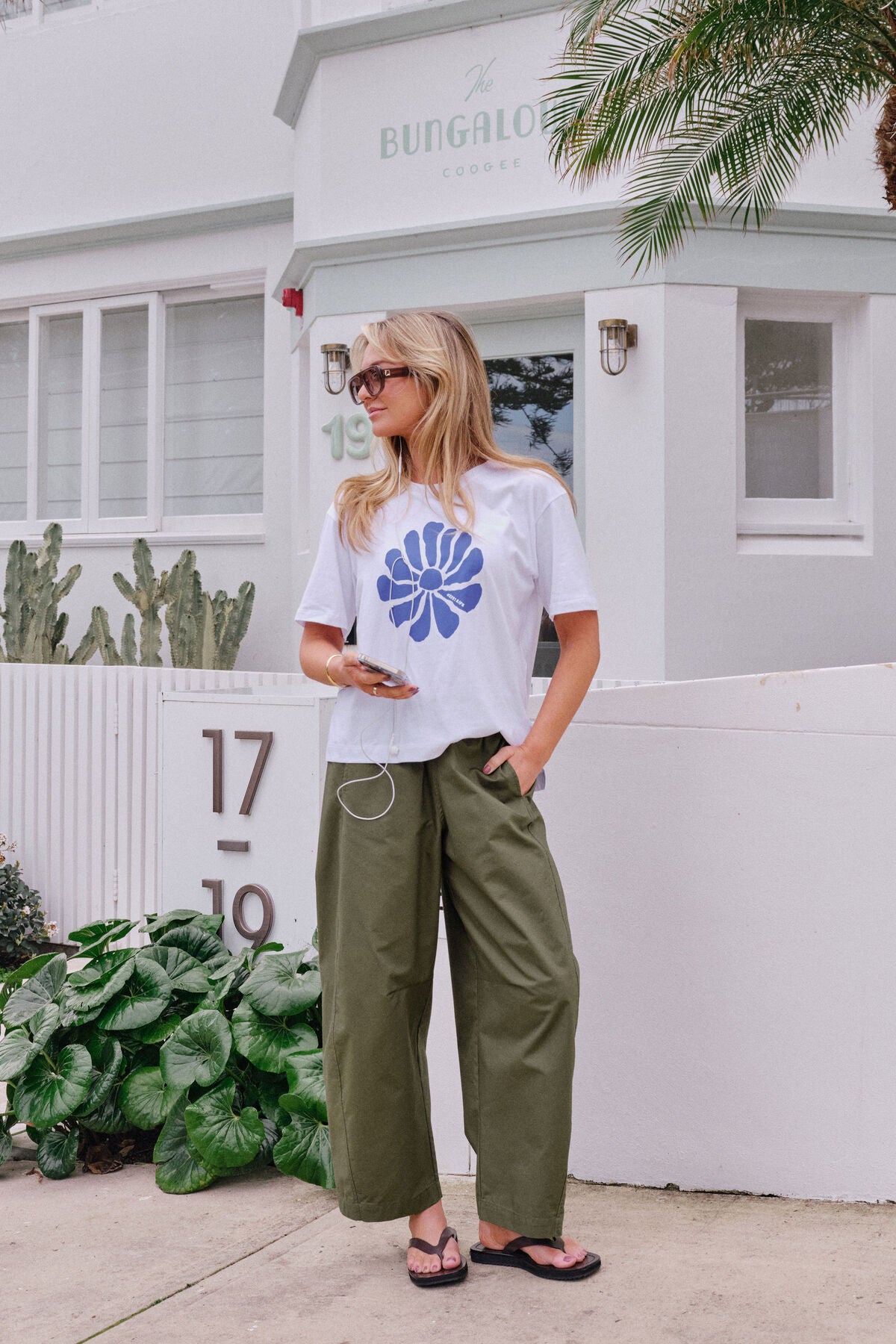 Ceres Life Bella Barrel Pant in Washed Olive