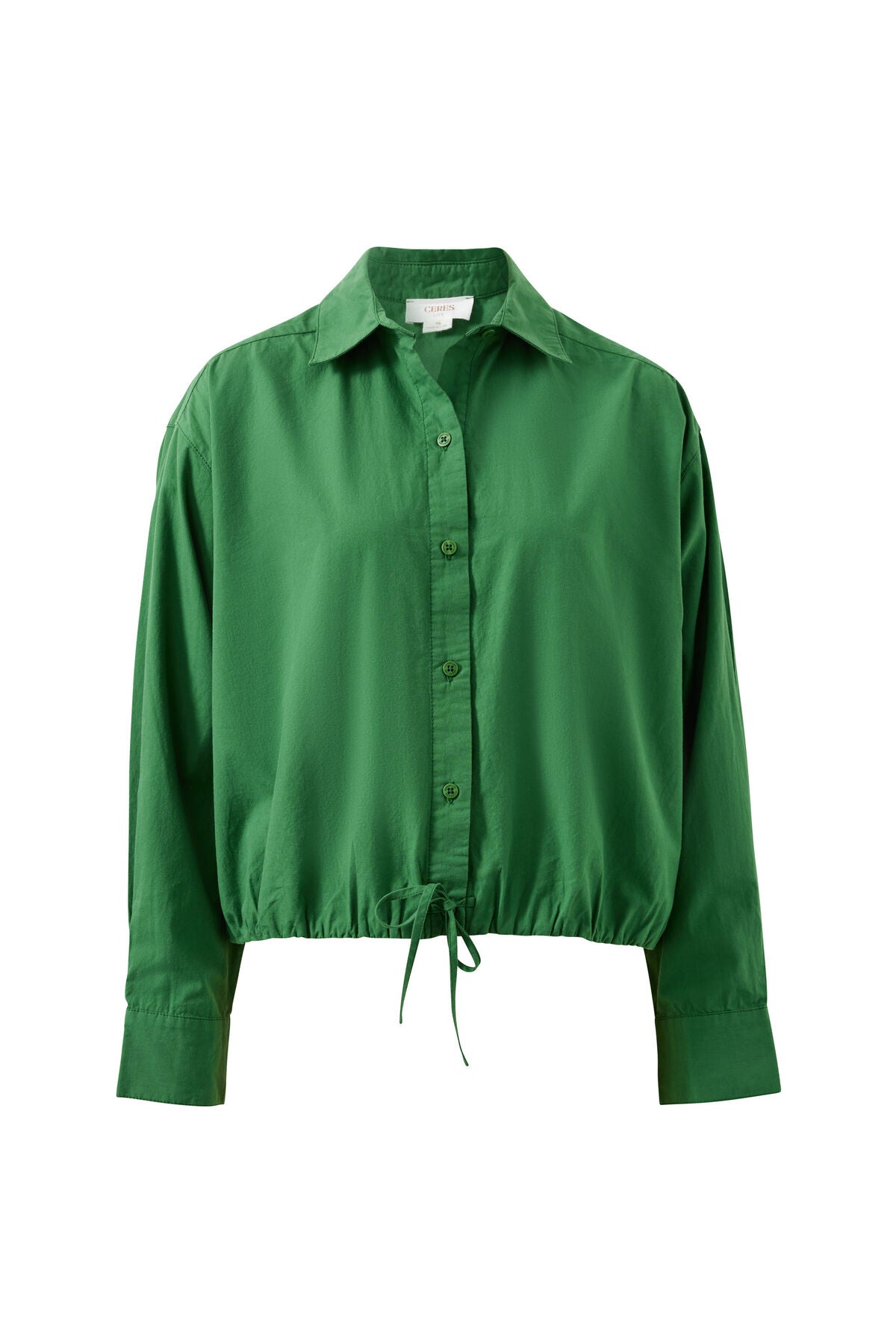 Clover Tie Shirt in Basil