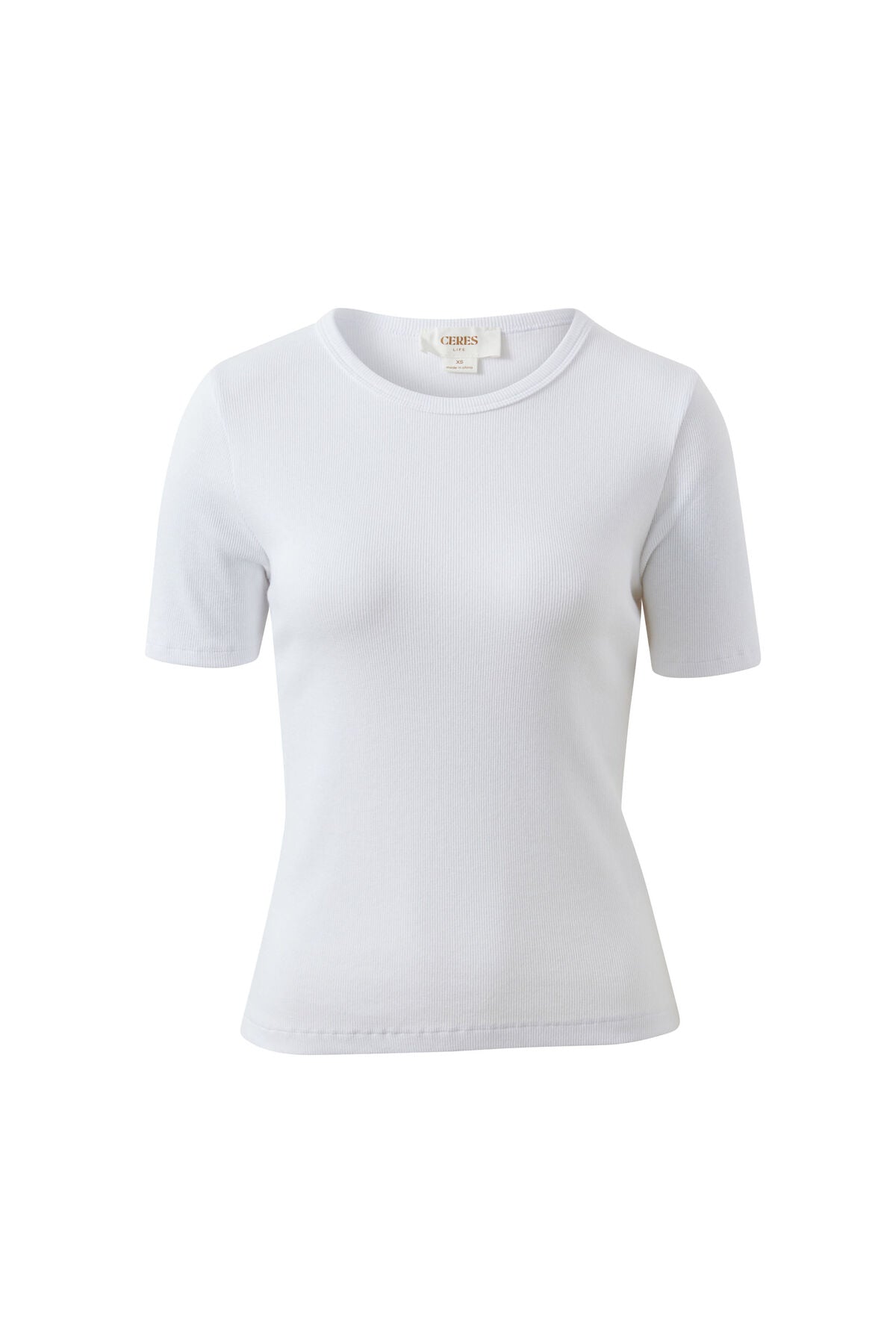 Ceres Life Luella Rib Tee in White