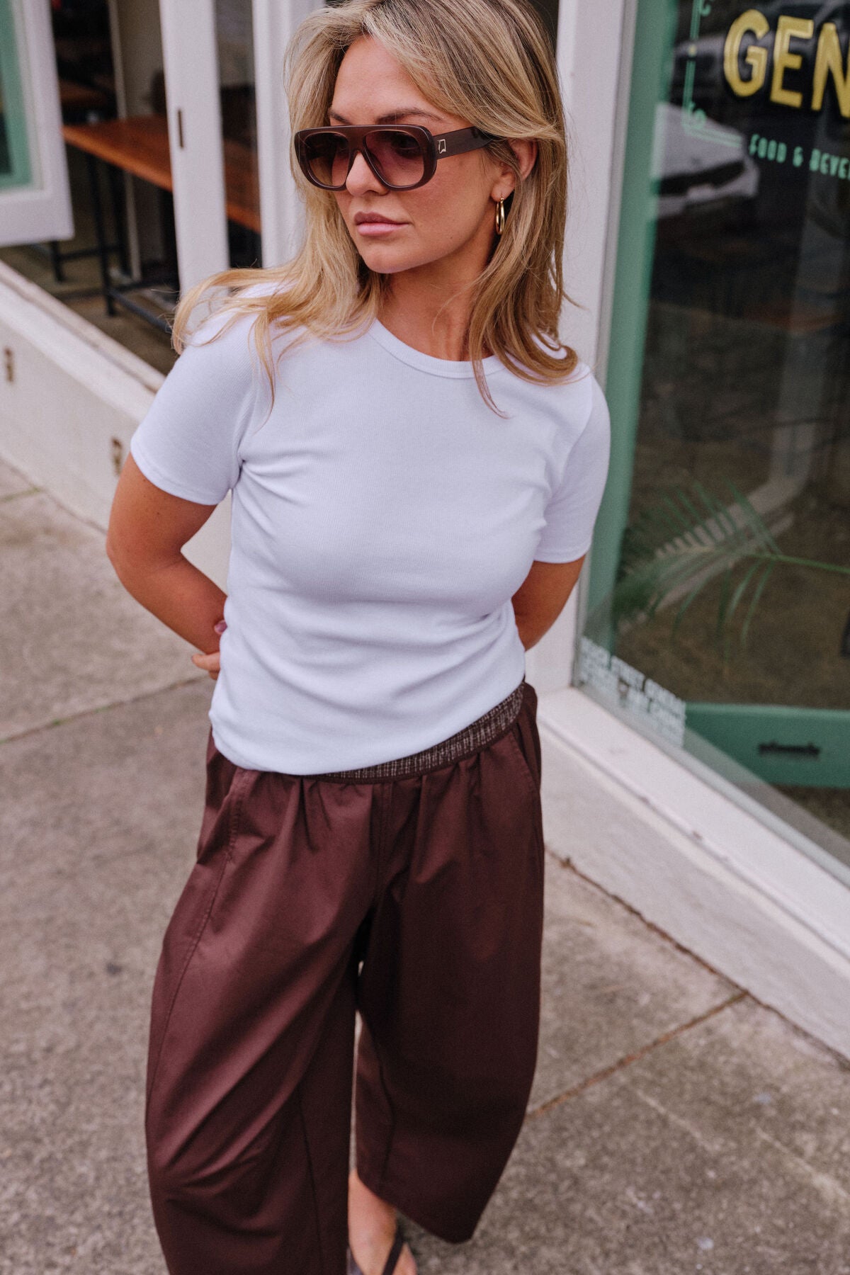 Ceres Life Luella Rib Tee in White
