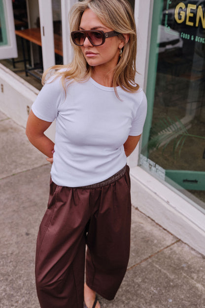 Ceres Life Luella Rib Tee in White