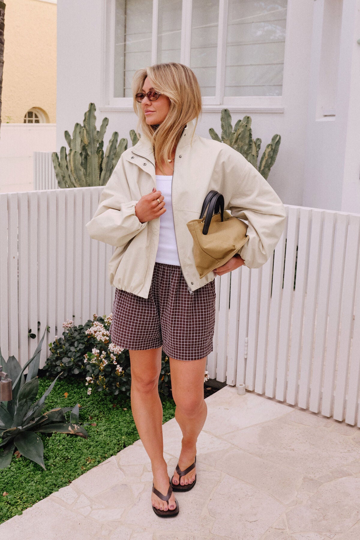 Gwen Bubble Jacket in Putty