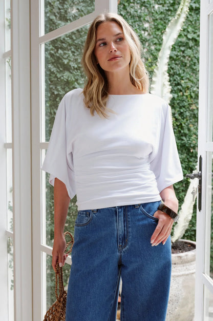 Molly Relaxed Tee in White