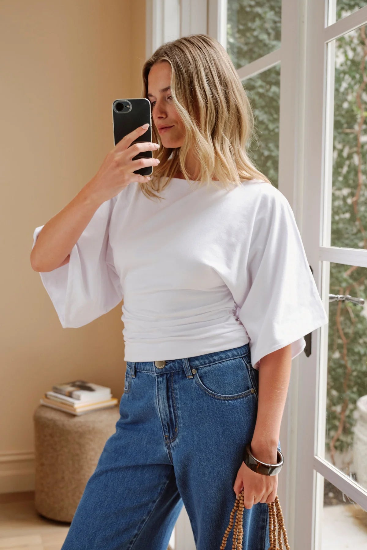 Molly Relaxed Tee in White