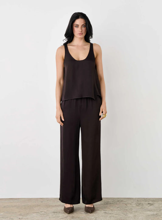 Esmaee Mercer Top in Chocolate